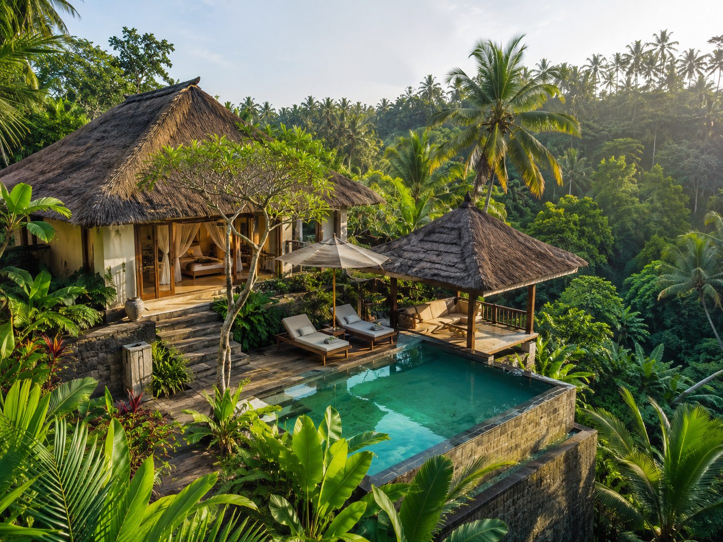Villa au cœur de la jungle d’Ubud
